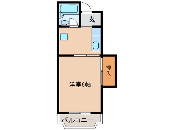 古川マンションの物件間取画像